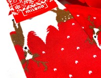 Ponožky Vánoce - červená