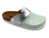 Dámská zdravotní obuv Leons Mili - Zelená-strieborná