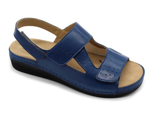 Zdravotní halluxové sandály Leons Adriana - Modrá