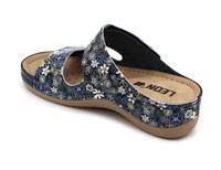 Dámská zdravotní obuv Leons Sena - Modrý kvet