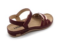 Dámské zdravotní sandály Leons Niky - Bordo