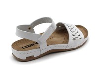 Zdravotní obuv sandály Leons Nela - Biela