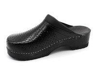 Zdravotní obuv dřeváky Leons Lesta - Čierna