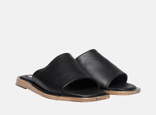 Steve Madden kožené pantofle - Čierna