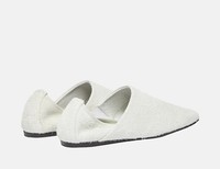 Filippa K barefoot kožené slip-on boty - Ecru