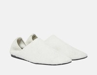 Filippa K barefoot kožené slip-on boty - Ecru