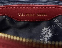 US Polo Assn. kabelka crossbody - Tmavo červená