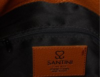 Santini Firenze kožená kabelka - Cognac