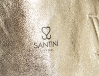 Santini Firenze shopper kožená taška - Zlatá