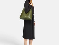 Santini Firenze kožená kabelka taška přes rameno - Khaki