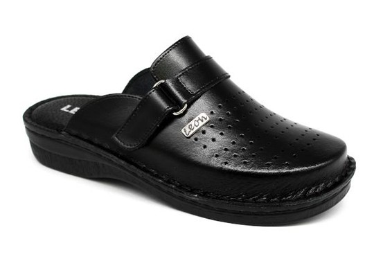 Pánská zdravotní obuv Leons Rolo - Čierná