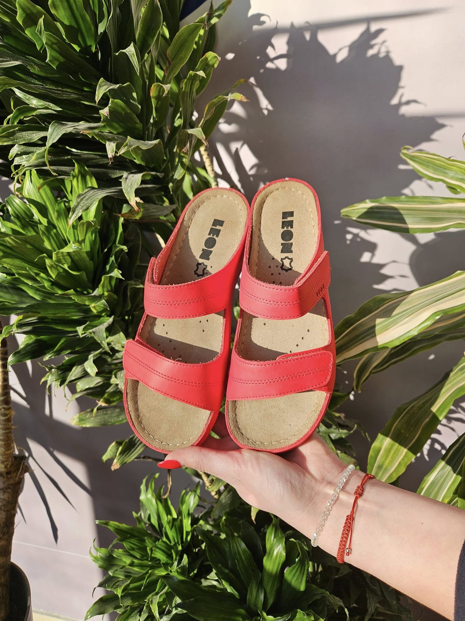 Dámská zdravotní obuv Leons Simona - Červená