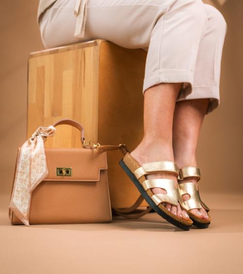 Dámská zdravotní obuv Leons  Roma - Zlatá