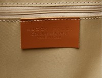 Lucca Baldi Leather shoulder bag - Cognac