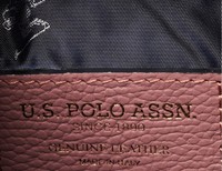 US Polo Assn. kožená kabelka messenger - Ružová