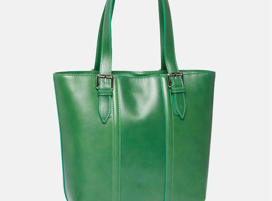 Santini Firenze leather shopper - Green