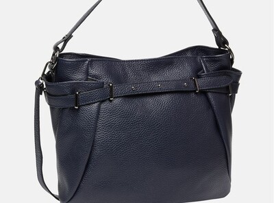 Santini Firenze Leather handbag - Navy