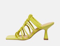 Di Nuovo sandály na podpatku - Neonovo zelená