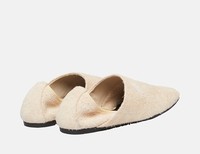 Filippa K barefoot kožené slip-on boty - Béžová