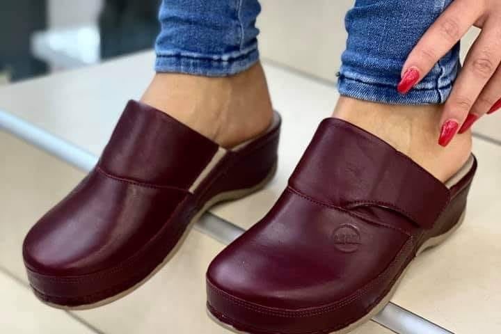 Dámská zdravotní obuv Leons Flexi - Bordo