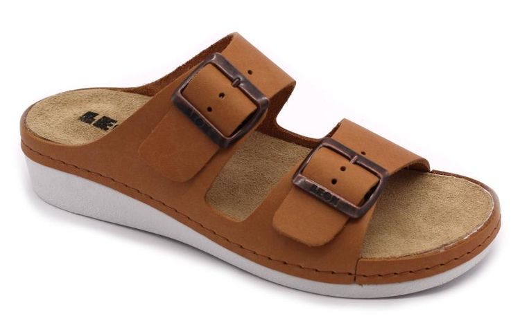 Dámská zdravotní obuv Leons Lady Comfort - Hnědá