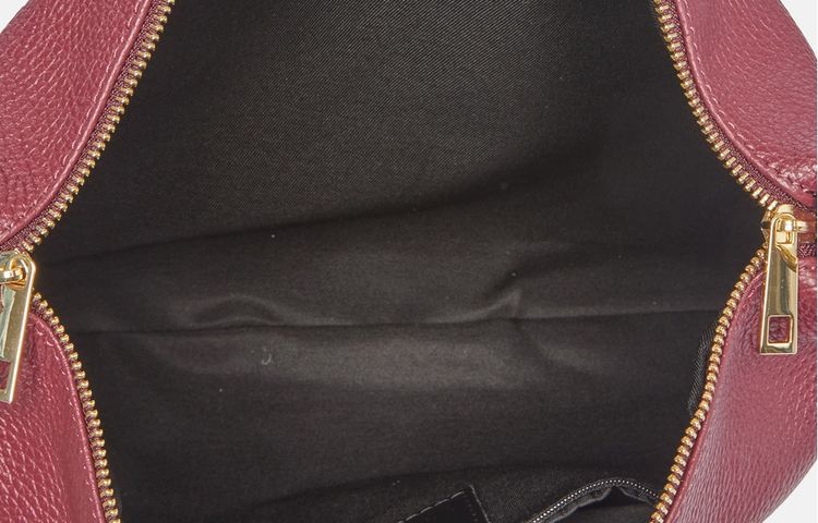 Sandrine kožený shopper kabelka - Bordo