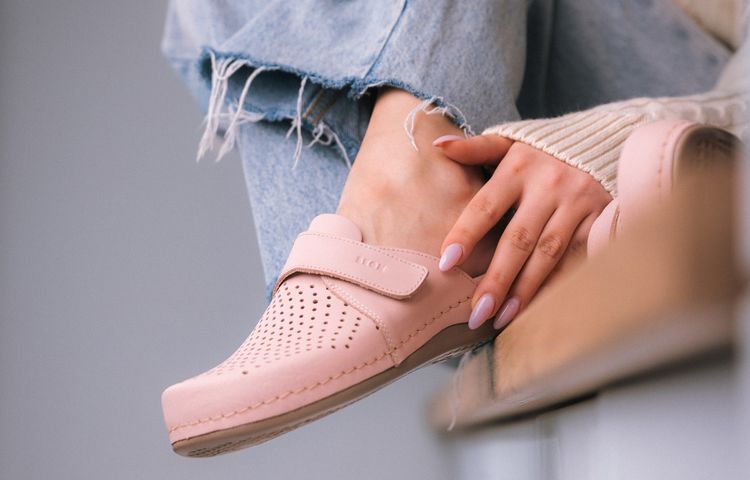 Dámská zdravotní obuv Leons Aurora - Rose bakar