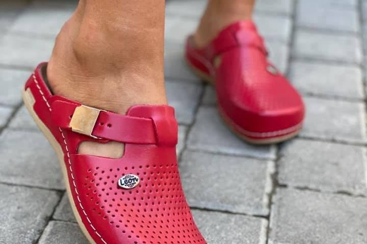 Dámská zdravotní obuv Leons Crura - Červená