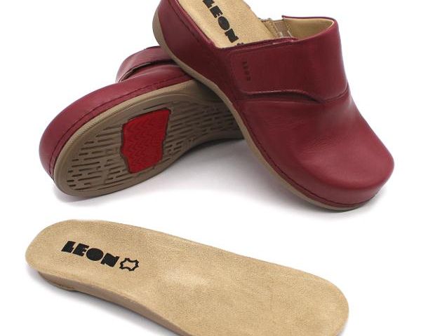 Dámská zdravotní obuv Leons Flexi - Bordo