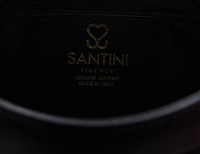 Santini Firenze kožená kabelka - Čierna