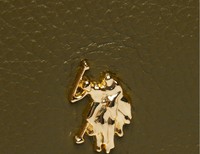 US Polo Assn. kožená kabelka messenger - Khaki