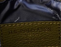 US Polo Assn. kožená kabelka messenger - Khaki