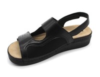 Zdravotní halluxové sandály Leons Adriana - Čierna
