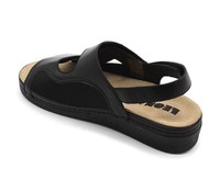 Zdravotní halluxové sandály Leons Adriana - Čierna